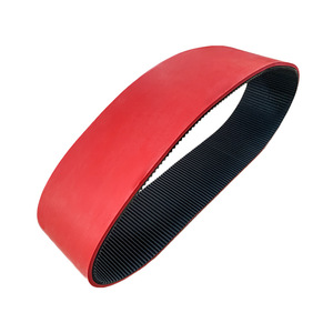 Minsen Timing <b>Belt</b> <b>Red</b> And Black Rubber Toothed For Industrial Transmission - Product Image 4