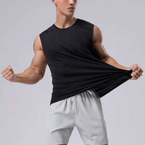 Chaleco Deportivo de Verano para Hombre, Sin Mangas, de Secado Rápido, Transpirable, Informal, Holgado, para Entrenamiento Físico, 100% Poliéster - Product Image 2