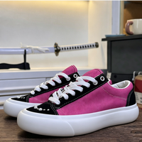Chaussures de skate vintage délavées bleu marine de haute qualité pour hommes et femmes, baskets en toile tendance pour le campus, stock outre-mer