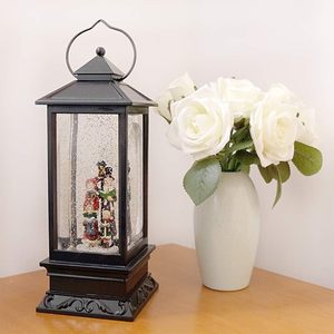 Lampe en cristal Père Noël, lampe à vent de Noël pour décorations et cadeaux de fêtes - Product Image 2