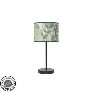 Lámpara de mesa, portalámparas 1xe14, negra y verde, dimensiones 42x17x17cm, ideal para iluminación decorativa y funcional. - Product Image 1