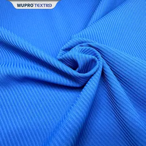 Tessuto elasticizzato 24% in nylon 76% personalizzato tessuto elasticizzato intrecciato a maglia con costola stampata in tessuto elasticizzato
