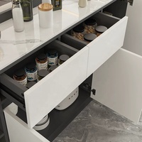 Armoire de rangement commerciale moderne et minimaliste en contreplaqué, réglable en hauteur, avec tiroirs verrouillables, multifonctionnelle pour l'école, la maison et le bureau