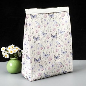 Wholesale Food Grade White Kraft <b>Bread</b> Paper <b>Bag</b> With Tin Tie and Customized Logo Print - Product Image 3