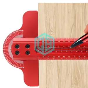 Woodworking Edge Angle Ruler 300/500mm Home Decoration Ruler Adjustable Multi Angle Scribing Ruler Marking Gauge Measuring Tool