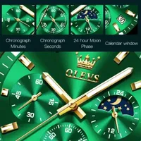 Montre à quartz OLEVS 2870 de haute qualité, luxe, étanche, décontractée, pour homme, livraison directe.