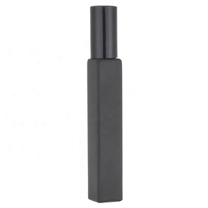 Botella de Vidrio con Roll-on de 10 ml, Negra Esmerilada, para Aceite de Masaje, Perfume, Envase de Vidrio con Roll-on para Aceites Esenciales - Product Image 4