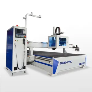 A6-2060-C8-S เปลี่ยนเครื่องมืออัตโนมัติเราเตอร์cnc กับแกนแนวนอนและเลื่อยในการประมวลผลไม้