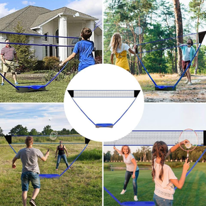 Ensemble extérieur portable <span class=keywords><strong>de</strong></span> sports <span class=keywords><strong>de</strong></span> <span class=keywords><strong>jardin</strong></span> <span class=keywords><strong>de</strong></span> haute qualité, <span class=keywords><strong>filet</strong></span> <span class=keywords><strong>de</strong></span> <span class=keywords><strong>badminton</strong></span> pliant durable idéal pour les pique-niques et les jeux en famille - Product Image 6