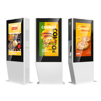 MWE 86 pouces support vertical FHD 4K Totem d'information numérique extérieur intelligent pour centre commercial écran d'affichage publicitaire Lcd