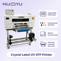 Nueva Impresora UV DTF Promocional de 300mm con Cabezal Único, Máquina Automática de Transferencia de Logotipos y Pegatinas, Certificación CE RoHS, Directo de Fábrica
