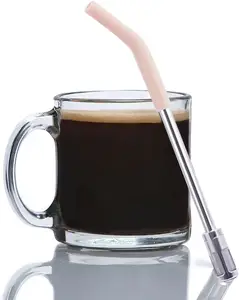 Hete Verkopende Set Herbruikbare Roestvrijstalen Rietjes Met Koffiefilterfunctie Argentina Yerba Mate Kalebas Drinkmokken