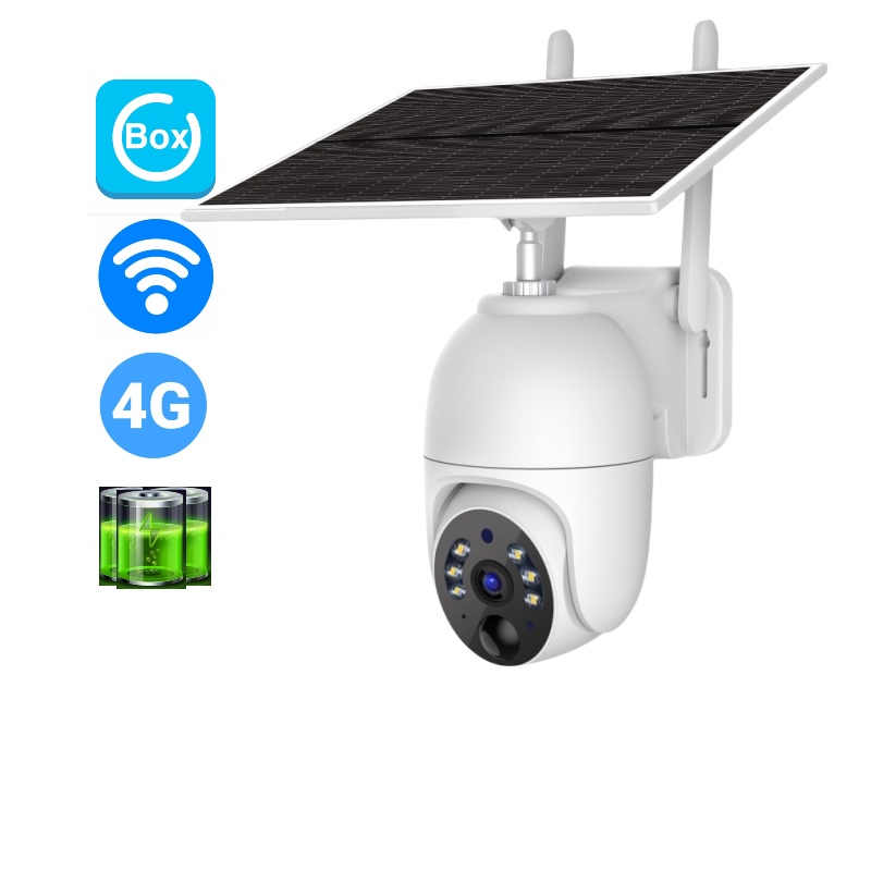 Ubox 4G солнечная энергия PTZ-камера наружная CCTV IP Беспроводная Wi-Fi 4G камера безопасности Солнечная 4G камера