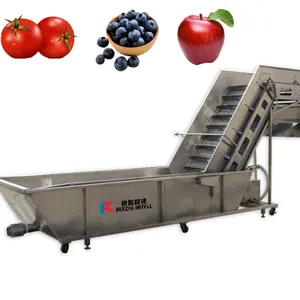 Máquina de limpieza de frutas frescas, MANGO y manzana, lavadora de ondas de aire vegetal con burbujas de aire