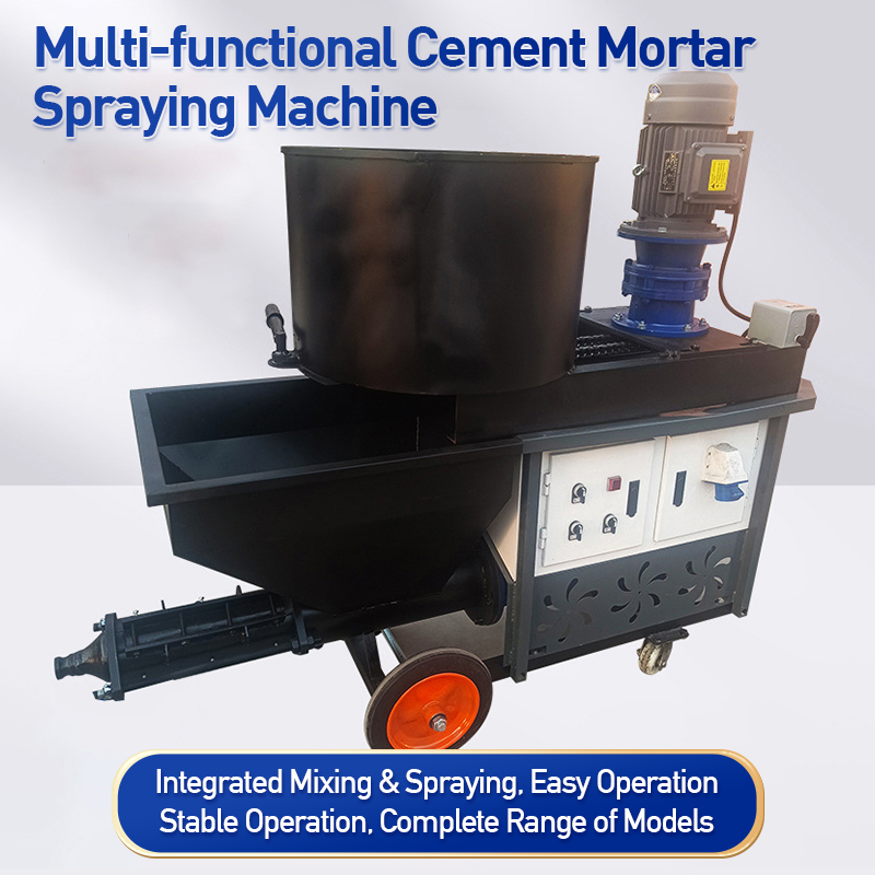 Cement Packing System Reliable Cement Sand Plaster Machine with Multifunctional Mixing System ...