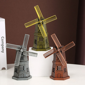 Nouveau design métal Bronze personnalisé <span class=keywords><strong>moulin</strong></span> à <span class=keywords><strong>vent</strong></span> modèle ornements Souvenirs artisanat maison chambre décoration néerlandais <span class=keywords><strong>moulin</strong></span> à <span class=keywords><strong>vent</strong></span> cadeaux - Product Image 1