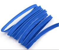 Vente en gros de ruban élastique tressé de couleur tricoté à plat de 1/4 pouces pour bandeau vêtements sous-vêtements housse de canapé