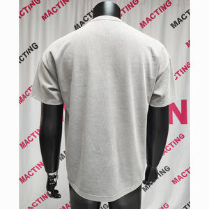 เสื้อยืดผ้าฝ้าย100โอเวอร์ไซส์สำหรับผู้ชายเสื้อยืดวินเทจแบบครอปโอเวอร์ไซส์ลายกราฟิกพลอยเทียม - Product Image 3