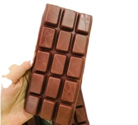 Jouets anti-stress tendance en forme de barre de chocolat souple, à montée lente, en PU réaliste, jouets à presser en forme de bonbon, vente en gros