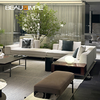 Canapé de luxe Meuble d'usine Peut personnaliser Canapé de salon Meubles de salon en cuir Design Canapé multi-combinaison
