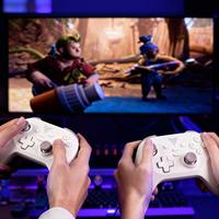 Controlador de Juegos Inalámbrico de Triple Modo con Joystick, Botones Mecánicos Táctiles, Compatible con PC, Android, iOS, Kit de Robot