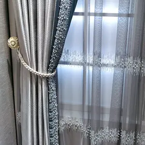 Shaoxing Curtain Custom Blackout Home Curtain Bay Window Floor Curtain
