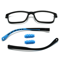 Monturas de Gafas Ópticas de Alta Calidad, Duraderas y Ligeras para Niñas y Niños con Forma de Rostro Diamante, Incluye Cordón Auxiliar