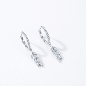 Ensemble de bague et boucles d'oreilles délicats en argent sterling S925 haut de gamme, avec un design inspiré de la forêt, bijoux tendance - Product Image 6