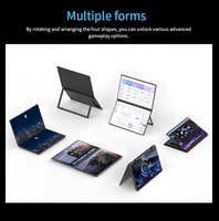 Moniteur portable tactile LCD de type C USB HD, 18,5 pouces, 1080p, grand angle de vue, pliable, double écran