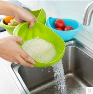 En gros WHY336 Ustensiles de cuisine en plastique de qualité alimentaire, passoire à riz, passoire de nettoyage, accessoires de cuisine, panier passoire égouttoir - Product Image 4