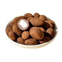 Boules de chocolat fourrées aux amandes croustillantes, enrobées de poudre de cacao, confiserie, collation