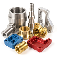 Piezas Metálicas de Alta Calidad Mecanizadas por CNC en Acero Inoxidable/Latón/Cobre/Bronce, Torneado, Fresado, Taladrado, Superficie Anodizada