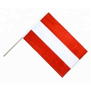 Custom Digital Printing 14x21cm Polyester Austria Hand Held <b>Flag</b> Mini Austrian Cheering Country <b>Flag</b> - Product Image 2