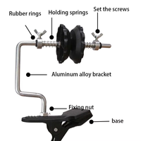 Enrouleur de ligne de pêche portable JSFUN en acier inoxydable pour la pêche au marlin et aux poissons d'eau salée, pour moulinets baitcasting et spinning