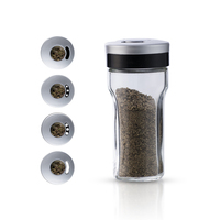 Ensemble de pots d'assaisonnement bouteille en verre d'épices mini bouteilles de salière et poivrière pour épices récipient vide transparent avec trous