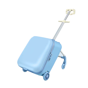 Valigia Cavalcabile 2-in-1 Personalizzata per Bambini con Sedile Pieghevole, Passeggino Bagaglio a Mano in ABS PC - Product Image 6