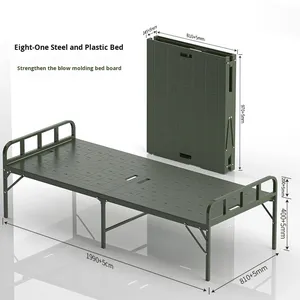 <span class=keywords><strong>Lit</strong></span> <span class=keywords><strong>pliant</strong></span> portable moderne pour une <span class=keywords><strong>personne</strong></span>, 80% pliable, pour extérieur, secours <span class=keywords><strong>d</strong></span>'urgence, camping, sieste à domicile, en plastique - Product Image 6