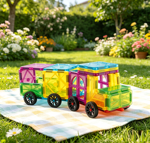 Offre Spéciale : Blocs Magnétiques en Plastique ABS <span class=keywords><strong>Color</strong></span>és pour Fenêtres – Briques <span class=keywords><strong>de</strong></span> Construction DIY Éducatives pour l'Apprentissage Précoce et le Jeu Créatif des Enfants (Jouets Eli) - Product Image 4