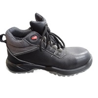 Chaussures de sécurité en cuir véritable à embout d'acier pour hommes, prix d'usine, chaussures de travail, baskets grises, chaussures de sécurité à embout d'acier pour la construction