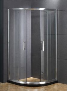 Vues panoramiques populaires modernes Portes de douche en aluminium Porte battante coulissante pour salle de bain Toilette - Product Image 6