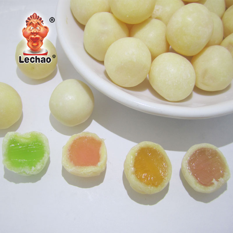 Жевательные Конфеты в форме шарика с мягким молоком, Халяльные конфеты оптом