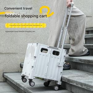 4 bánh xe thị trường lưu trữ di động nhựa có thể gập lại Pet Xe đẩy vườn cắm trại Xe Đẩy Tay xe sử dụng cho cắm trại - Product Image 6