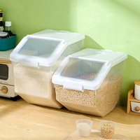 Seau à riz en sésame, cuisine ménagère, multifonctionnel, anti-insectes et anti-humidité, boîte de rangement pour riz scellée