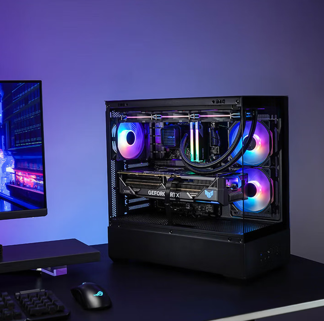 2026 Brand New Si-a01 Black Mid-Tower Gaming Case ARGB Aura Sync Tempered Glass Aluminum Alloy Construction