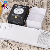 Jeu de cartes de jeu avec impression personnalisée, conception en papier en gros pour les mélomanes, jeu avec boîte de rangement