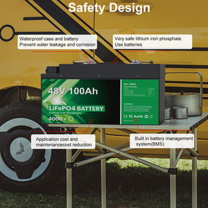 Pin Lithium-Akku RV 48V 100Ah <span class=keywords><strong>LiFePO4</strong></span> 6000 Chu Kỳ Sâu Tối Đa <span class=keywords><strong>6</strong></span> Song Song Được Xây Dựng Trong 16S 100A BMS 5Kwh - Product Image 4