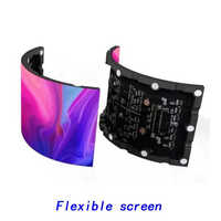P2 P1.8 P1.5 Publicité d'intérieur Colonne ronde pliable Panneau d'écran d'affichage à LED souple incurvé Mur P2.5 Module Led flexible