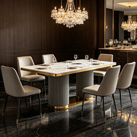 Table de Hot Pot Commerciale avec Plaque à Induction, Plateau en Marbre, Structure Métallique, Design Moderne, Barbecue pour Restaurant, Hotpot BBQ