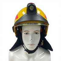 Casque de pompier européen intégral à double visière, résistant aux flammes, pour la lutte contre les incendies et les secours