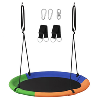 Balançoire ronde extérieure métal intérieur acier PP matériel pour jardin école Playhouse parc de trampoline éducatif